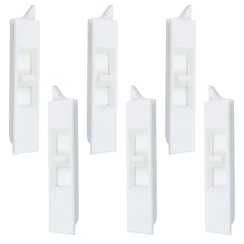 Antrader Window Latch Locks Window Parts and Hardware Tilt Latch Plastic Construction,6Pcs