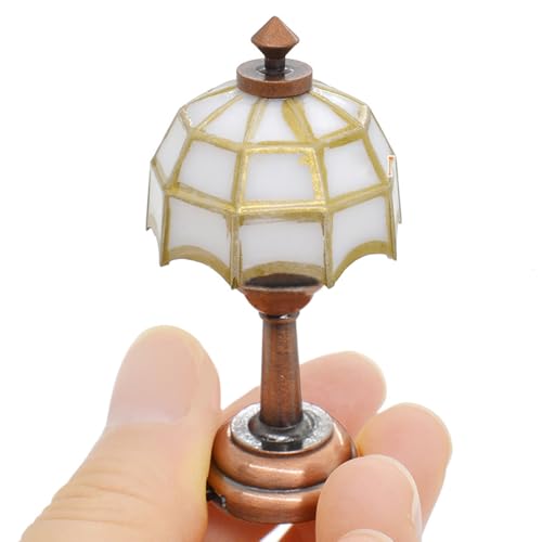 Bemonew Mini lámpara LED para casa de muñecas 1:12, iluminación con Pilas para decoración de Muebles en Miniatura