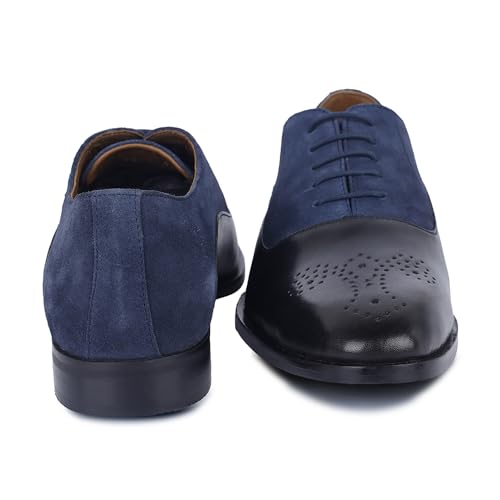 Image of LOUIS STITCH Men's Formal Shoes | Handcrafted European Leather Brogues | Lace-Up Style for Business, Formal (LSEUBGSU)