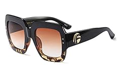 004 Black-leopard Frame/Brown Lens