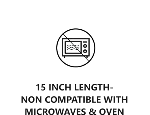 15 Inch Stainless Steel Portable Barbeque Skewers with Wooden Handle -(Set of 6) BBQ Grill Stick for Kitchen Cooking Tools