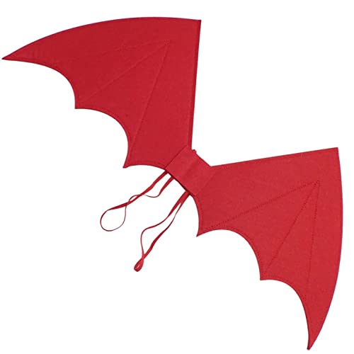 Topkids Accessories Unisex Bat Wings for Halloween Costume, Bat Devil Wings Halloween Accessories, Dragon Wings Costume, Spooky Halloween Wings for Adult & Children