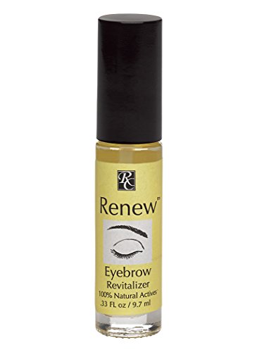 Renew Eyebrow Revitalizer Eyebrow Growth Gel - All Natural Formula Promotes Natural Hair Growth for Luxuriant Eyebrows - Gently Cleanses and Removes Dead Skin Cells for Healthy Vibrant Hair Follicles