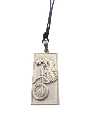 Moto de cross pendentif argent 925, l'idée cadeau idéale pour un pilote de motocross et enduro