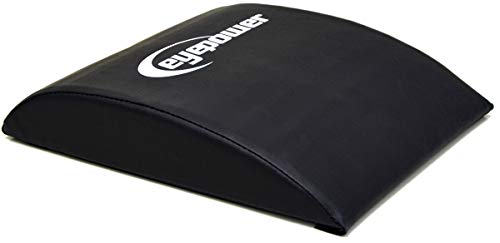 EYEPOWER Cuscino Ab Mat 37x31x7cm Pad Abmat per Addominali Crunches Sit-ups Nero