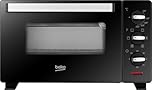 Beko - BMOF19B - Fornetto Elettrico, Cottura Ventilata, 19 Litri, 1380 W, 3 Funzioni, Timer 60 min, Temperatura fino a 220° - Nero, 47.4 x 28.3 x 28.3 cm, 6.5 kg