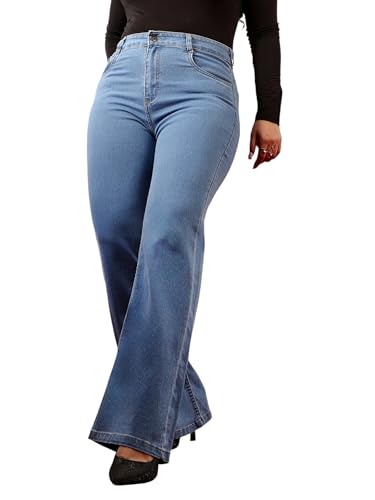 Image of Miss Chase A+ Women's Bootcut High Rise Regular Stretchable Denim Jeans