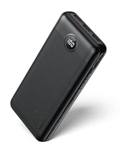 VEGER Power Bank 30000mAh, 20W PD Externe Handyakkus Schnelles Aufladen Powerbank USB C, Akkupack Externer Akku mit LED Display, 4 Ausgänge und 2 Eingänge Kompatibel mit iPhone, iPad, Tablets usw