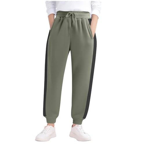 Girls Boys Sweatpants Kids Cotton Drawstring Joggers Teen Girls Y2k Trendy High Waist Sweat Pants Straight Leg Comfy