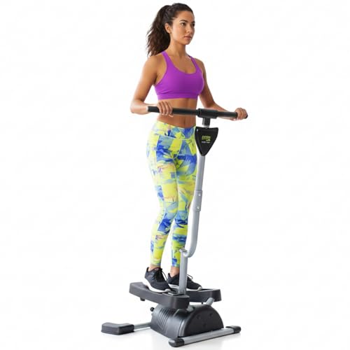 Bonplus BP | Stepper Fitness Cardio Twister | Exercices Fessiers, Jambes, Taille, Abdominaux et Bras | Ave Écran LED | Faire de l'exercice à la Maison |...