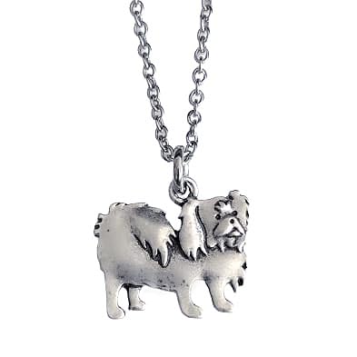 Pekingese Necklace on 18″ Adjustable Stainless Steel Chain – Pekingese Gift – Dog Memorial Jewelry – Dog Mom Gift