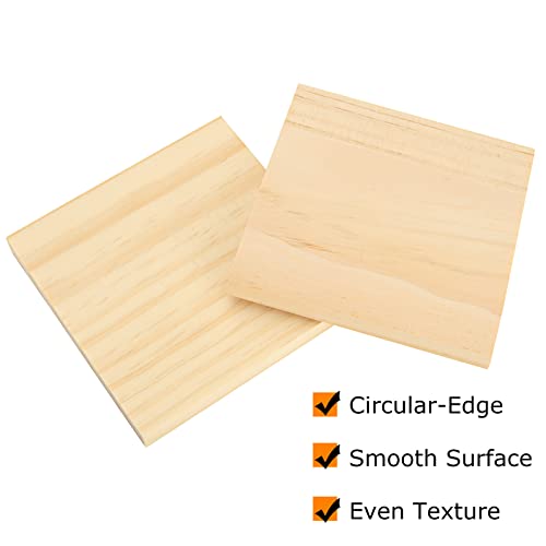 Acrux7 RUUS-PINEWOOD-24PCS-NATURAL-220914 24 Pack 4X4 Inch Wood Squares thumb #4