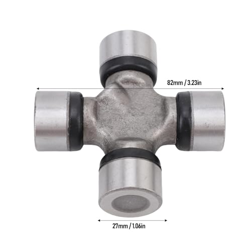 Nosqew U-Gelenksatz der Serie 1330, Robuster, Abschmierbarer Universalgelenkersatz für Fahrzeuge der Serie 1330, Stahlkonstruktion, 27 Mm Lagerdeckeldurchmesser, 82 Mm Abstand zwischen