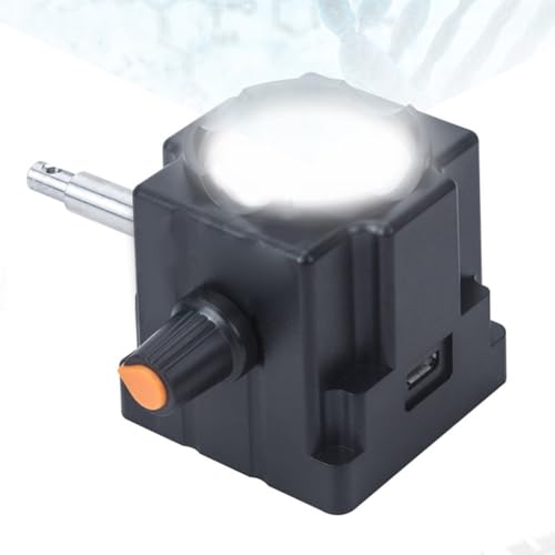 Lampada da microscopio USB LED ad anello di luminosità regolabile Sorgente luminosa ricaricabile Stereo Monoculare Microscopio biologico Strumento ottico Plastica ABS Compatto 4x4x4cm (B)