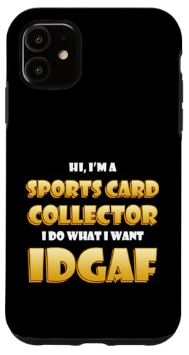 Sports Card Collector IDGAF Rare Basketball Card Collections �X�}�z�P�[�X iPhone 11 �p