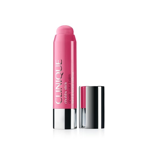 Clinique Chubby Cream Blush Stick Cheek Colour Balm | Blush For Cheeks | Long Lasting + Buildable | Create A Healthy Looking Glow | Perfect For Travel, Poppin' Pink