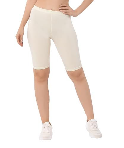 Image of TRASA Women's Cotton Fashion Biker Workout Cycling Shorts, Avialable Sizes: S,M,L,XL,2XL,3XL