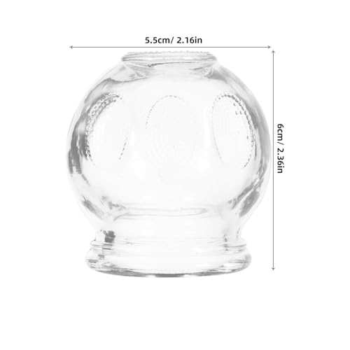 FOMIYES - 7 tazas de ventosa de vidrio para terapia de ventosas, uso doméstico, cuidado corporal seguro, fuerte adherencia, fácil limpieza, estilo aleatorio miniatura 2