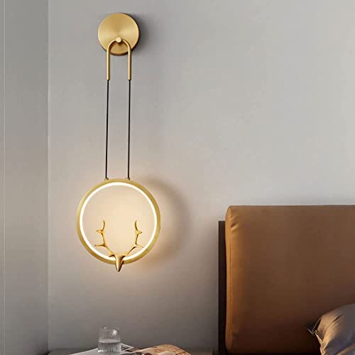 Aplique de pared LED regulable moderno estilo nórdico para dormitorio de hotel y salón 4