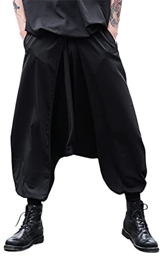 Pantalón estilo kimono japonés Harajuku holgado y transpirable 3