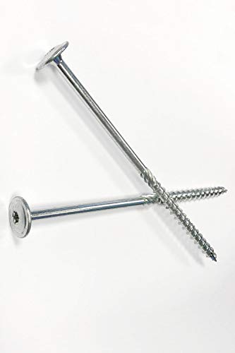 Tellerkopfschrauben 8x260 mm - 10 Stück verzinkt Holzschrauben Torx Schneidkerbe – Bild 3