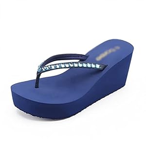 IJNHYTG sandaal Women Summer Flip Flops Platform Wedges Slipper Vacation Beach Outdoor Sandals Femmes Chaussures