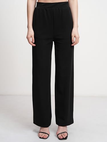 Image of Tokyo Talkies Chic Crop Top & Drawstring Trousers Co-ord Set | Shoulder Strap | Stylish | Perfect for Casual Outings & Vacations | Women Co-Ord Set | Co ord set for women