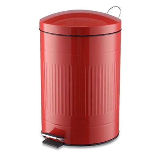 Mini Trash Can Stainless Steel Dustbin Pedal Bin Liners for Home Garden Office School Kitchen Bathroom