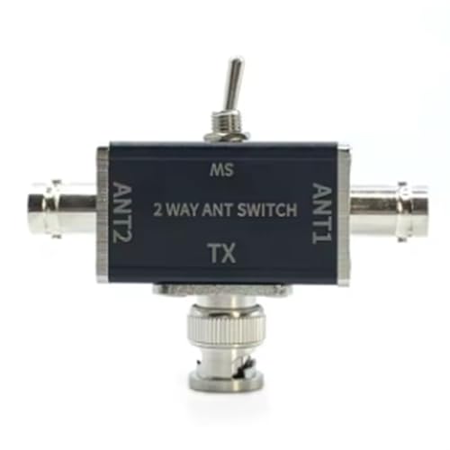 Conmutador de antena con interruptor giratorio manual bidireccional SO-239 coaxial
