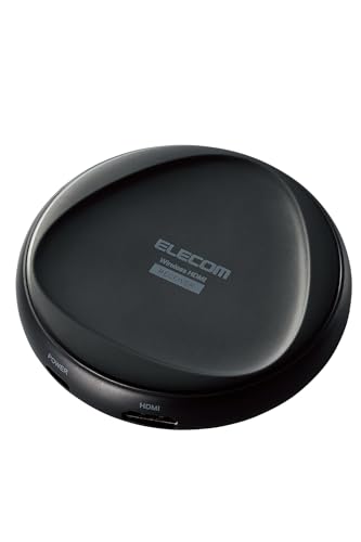 エレコム ワイヤレスhdmi 受信機 エクステンダー 無線 4K(3840×2160)60Hz レシーバー 最大伝送距離:15m サビや劣化に強い金メッキ加工 DH-WLRX1BK