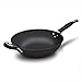 wok Poêle à gaz Wok 30cm sans bâton for le fer de fer ne rouille pas ménager non revêtus Universel Smoke Pot
