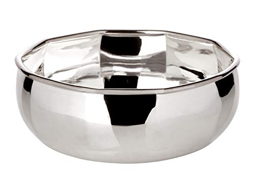 Edzard Bowl Decorative Bowl Serving Bowl Ten, Diameter 5,5 in, Height 2,4 in, Heavy Silver Plated, Metallic Silver