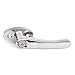 Universal Locking L Handle in Chrome for Trash & Linen Chute Doors ADA Approved