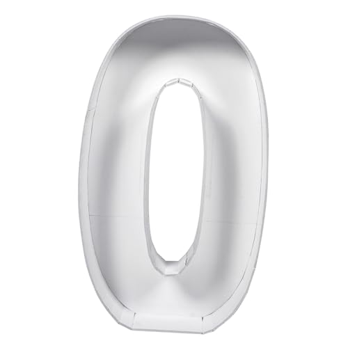 Boîte à Ballons Numéro 0 en PS Rigide Blanc pour Décors Durables - 6