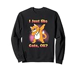 Funny Dabbing Cat Meme Design for Cool Animal and Cat Lovers Sweatshirt