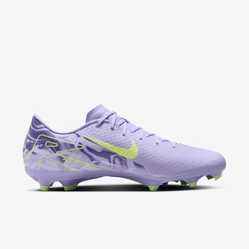 Nike United Mercurial Vapor 16 Academy MG Low-Top Soccer Cleats (HF1604-500, Purple Agate/Barely Volt)3