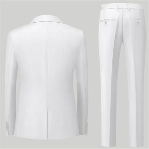 Men's Suit 3-Piece Wedding Party Dress Coat with Pants Vest Male Sets3