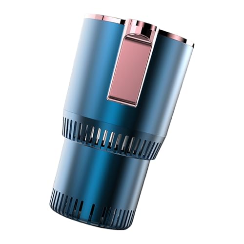 KMGDM Portavasos inteligente para coche con calentamiento rápido y control de temperatura de refrigeración, fácil de llevar, taza eléctrica para bebidas