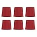 Upgradelights Red Four Inch Tapered Drum Clip on Chandelier Lampshades (Set of Six)