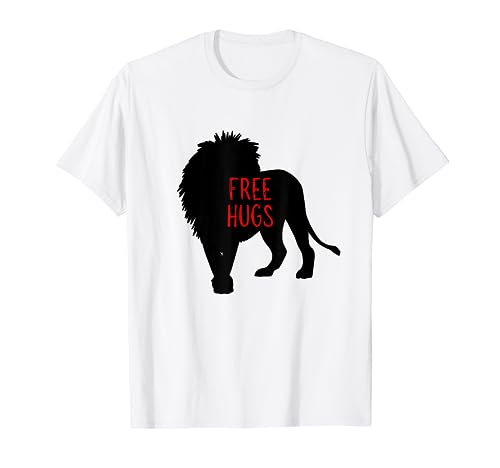 Divertidos animales de humor extraño con forma de leones Camiseta