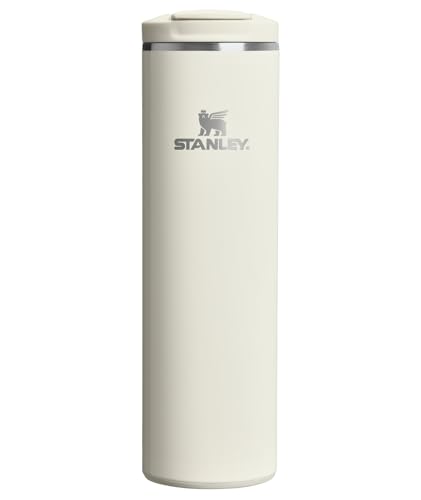STANLEY Transit FlipTop Mug | Leakproof Coffee Travel Cup | Vacuum Insulated Stainless Steel | Stays Hot or Cold for Hours | BPA-Free | 20 oz | Cream Gloss
