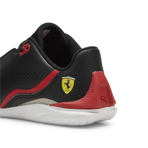 PUMA Puma Unisex-Child, Ferrari Drift Cat Decima Alternate Closure, Puma Black-Rosso Corsa, Big Kid, 6