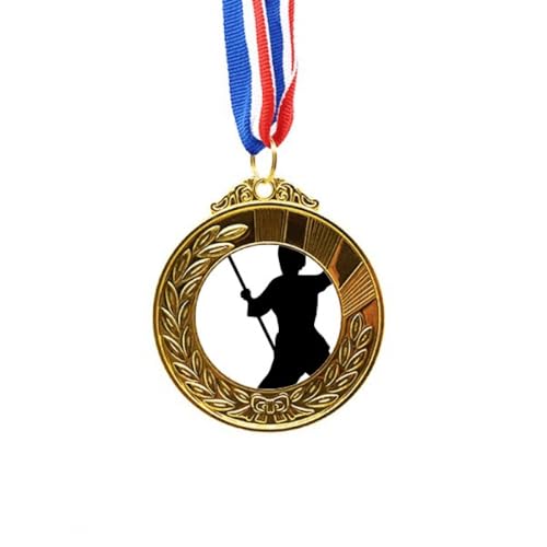 Medalla de artes marciales chinas kung fu shaolin con cinta de premio para competiciones
