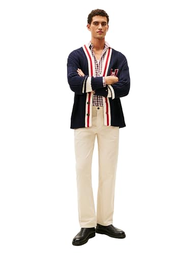 Image of Tommy Hilfiger Men's Stretch Cotton Chino Pants in Custom Fit