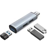 RuhZa USB Hub, 3-Port USB 3.0 Hub, USB 3.0 5Gbps & USB 2.0 480Mbps Both High Speed Extension Hub,...