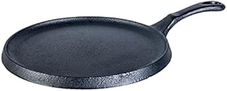Wonder Chef Forza Cast Iron Dosa Tawa 25cm, Black, (63153470)