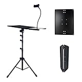 Support de projecteur réglable robuste avec une capacité de charge de 10 kg renforcée par plusieurs tests de résistance, avec structure de charge améliorée et pieds antidérapants pour des ajustements d'angle sécurisés.