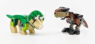 LEGO Jurassic World Mini Sets: T-Rex and Triceratops Tyrannosaurus (65 pcs Each) Combo Pack