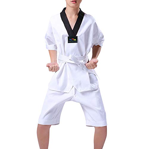Gtagain Kampfsport Bekleidung Unisex Kinder Erwachsene Dobok Taekwondo Gi Sets - Trend Fashion Judo Anzug Kung Fu Training Wettkampf Uniform Outfit Karate Baumwolle