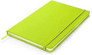 A5 notebook with rubber band. Notebook contains 160 pages (80 sheets) with lines.